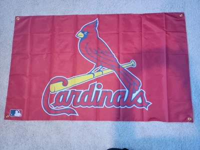 MLB St. Louis Cardinals Flag Large 3x5 Banner Logo Baseball Brand New FREE SHIP - Image 1 of 3