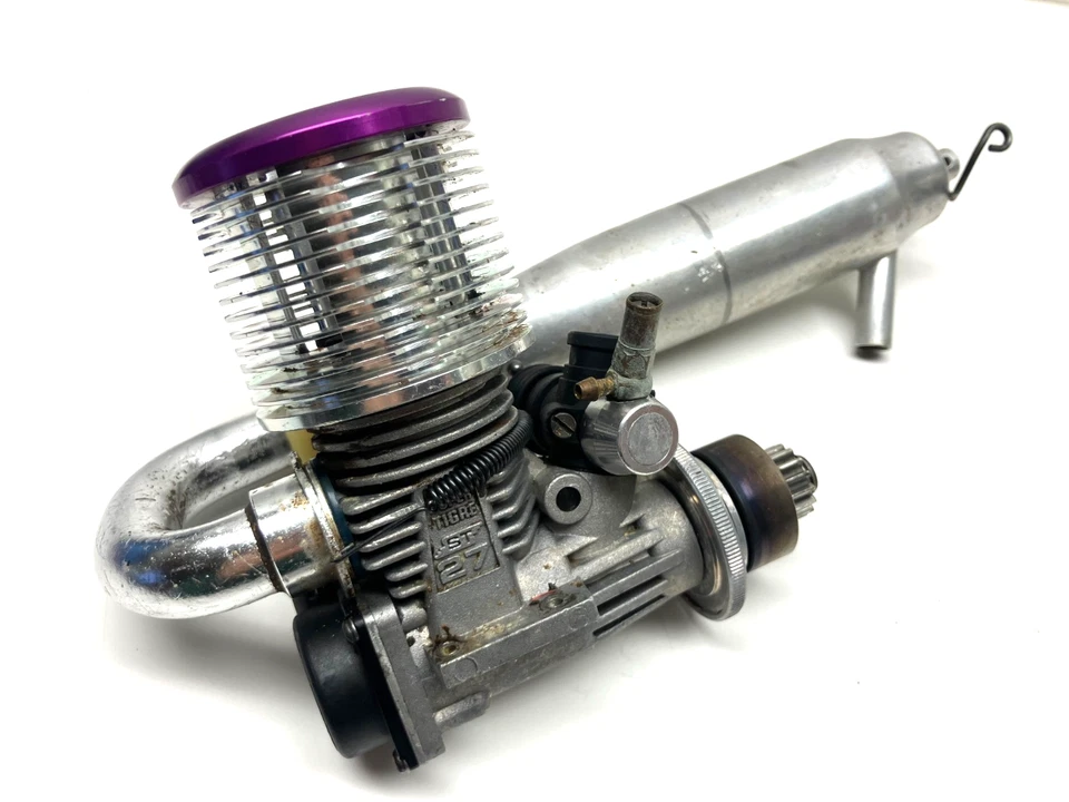 Duratrax Super Tigre ST27 Nitro Motor Kwik Pit Super Starter G-27 CX Carb w Pipe - Image 1 of 4