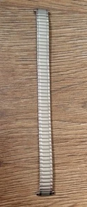 10mm - 14mm CONDOR SILVER TONE EXPANDING STAINLESS STEEL FLEX END WATCH STRAP - Picture 1 of 4