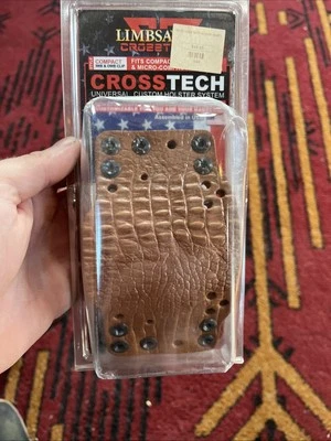 LimbSaver CrossTech Leather Holster - Clip On (Dark Brown) Compact - Image 1 of 4
