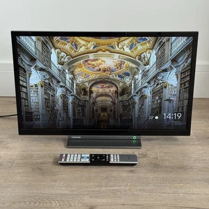 Toshiba 24WK3A63DB 24" HD Ready LCD Smart TV Television Remote Netflix HDMI2 VGA - Picture 1 of 11