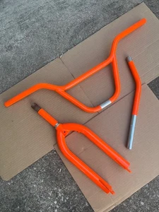 GT Handlebars Old School BMX Orange Dyno Compe Seatpost Forks Air Vertigo - Picture 1 of 23
