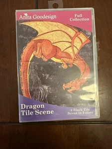 Dragon Tile Scene Anita Goodesign Embroidery Machine Design CD - Picture 1 of 2