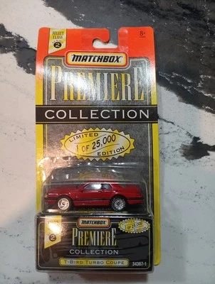 1995 Matchbox Premiere Collection Series 2 Red T-Bird Turbo Coupe 1 /25,000 T983 - Image 1 of 4