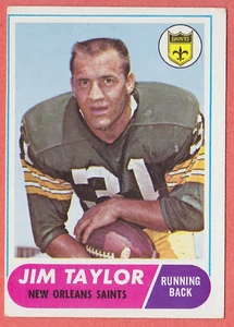 1968 Topps #160 Jim Taylor Green Bay Packers TR CORNER DING - Foto 1 di 2