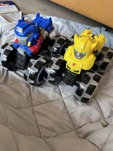 Tomy Monster Treads Transformers Trucks With Light Up Wheels - Picture 1 of 5