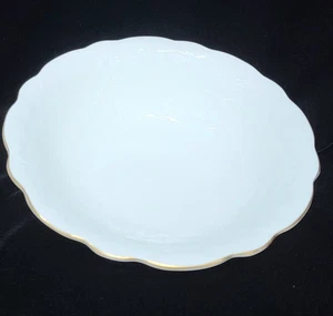 Aynsley Golden Crocus White w Gold Trim 9.5 in Round Veggie Serving Bowl EXLNT - Picture 1 of 3