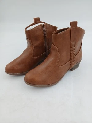 Sonoma Goods For Life Boots Girls Size 3 Brown Zaria Ankle Western Memory Foam - Image 1 of 4