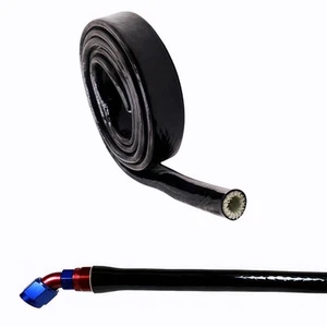 1-3/8"(35mm) ID Heat Shielded Fire Thermo Armor Fire Sleeve Silicone Coated F... - Afbeelding 1 van 7