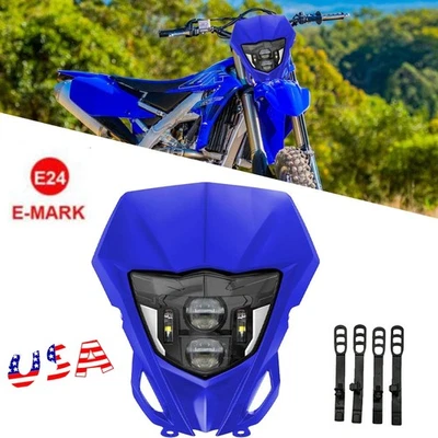 Faro LED con máscara para Yamaha YZ TTR WR 110 125 200 225 230 250 400 426 450 Foto 1 de 4