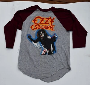 Original Ozzy Osborne Diary of a Madman 1982 Tour baseball Vintage jersey - Picture 1 of 4