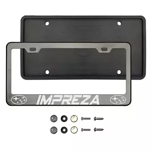 ITEZA custom Laser Etched Stainless Steel License Plate Frame black chrome - Bild 1 von 1