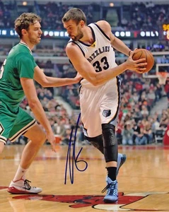 Marc Gasol Autographed 8x10 Memphis Grizzlies Free Shipping #S2512 - Picture 1 of 1