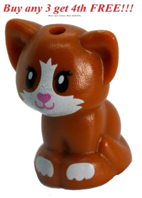 ☀️NEW LEGO Minifigure Mini Figure Minifig Animal Pet Cat Baby Sm Kitty Kitten  - Image 1 of 2