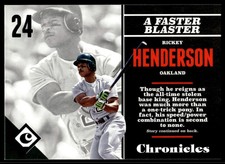 2017 Panini Chronicles Rickey Henderson Oakland Athletics #96