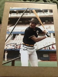barry bonds pittsburgh pirates autographed 8x10 photo w/ COA - Picture 1 of 1