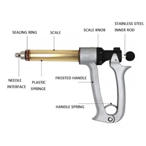 New 25ml/50ml Semi-automatic Adjustable Continuous Syringe Vaccine Syringe - Picture 1 of 12