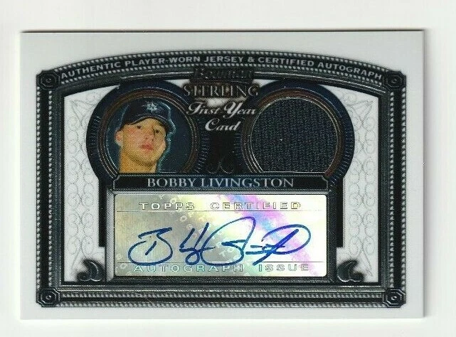 2005 Bowman Sterling Bobby Livingston Seattle Mariners GU-Autograph Auto Card - Image 1 of 1