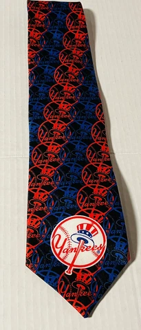 New York Yankees Vintage 1998 Silk Tie Necktie Ralph Marlin Circles Baseball MLB Cover