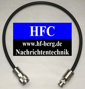 5 m Highflexx 7 konfektioniert mit N-Stecker / BNC-Stecker bis 2,4 GHz / 50 Ω - Picture 1 of 8