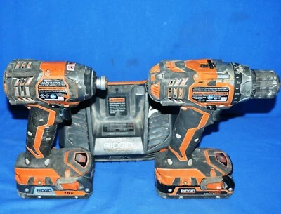 RIDGID IMPACT DRIVER AND DRILL SET R86034 & R86008 - Image 1 of 4