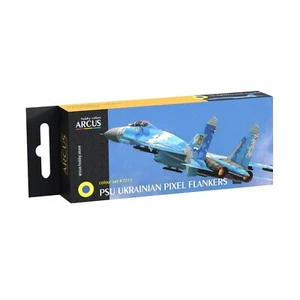 Arcus #E7011 Enamel Paint Set PSU Ukrainian Flankers 6 Colors 10ml for Model Kit - Picture 1 of 14
