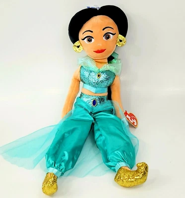 Juguete de Peluche Ty Beanie Buddies Princesa Disney Jazmín el Aladino 18" NUEVO con ETIQUETA Foto 1 de 4