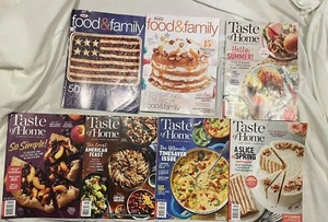 Lot Of 7 Taste Of Home/Food And Family Magazines  - Imagen 1 de 1