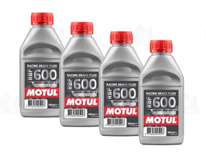 4 x Motul RBF600 Factory Line Synthetic DOT 4 Racing Brake Fluid - 500ml - Picture 1 of 5