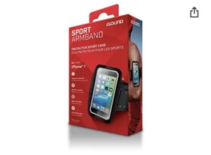 ISound Sport Armband iPhone 7+ Gym Running Jogging Exercise Phone Holder Arm Ban - Picture 1 of 9