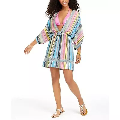 Túnica de playa a rayas Dotti Havana Coast para mujer, talla S nueva con etiquetas Foto 1 de 4