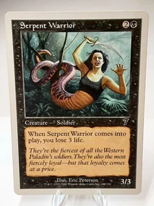 MTG - 7th Edition - Serpent Warrior (162/350) - Picture 1 of 2