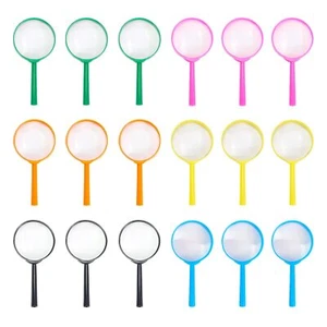 Magnifying Glass Plastic Magnifier 18 Pack Hand Lens Mini Handheld Magnifying... - Picture 1 of 7