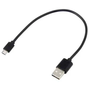 Micro USB B to USB A Cable Android Charger cord 1 foot black - Picture 1 of 2