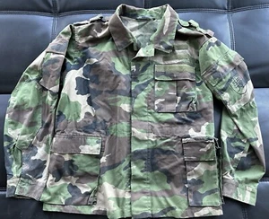 MEDIUM Slovakian M97 Woodland Camo Field Jacket Army  - Picture 1 of 10