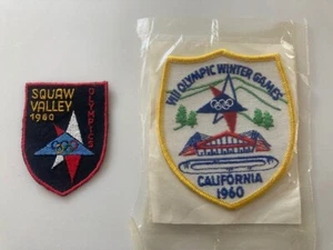 Genuine 1960 Squaw Valley Winter Olympics patches. Original-real deal-authentic. - Picture 1 of 3