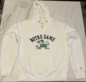 Womens LEAGUE Natural Notre Dame Fighting Irish Women's Academy Hood Hoodie XL - Picture 1 of 4