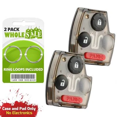 2 Replacement For 2005 2006 2007 2008 Honda Pilot Key Fob Gut Shell Case Foto 1 de 4