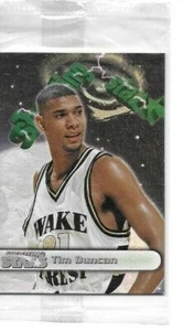 Tim Duncan 1997 Wheels Shooting Stars Promo Card P1 sealed pack - Picture 1 of 2
