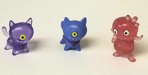 Ugly Doll Toy Lot Minifigures Lot of 3 Ugly Dog and Moxy 1 1/2" Tall Cover