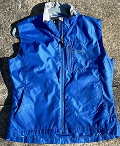 MARMOT Women's Large Windbreaker/ Lightly Insulated Vest ~BLUE - Picture 1 of 8