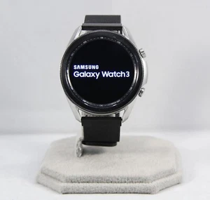 Samsung Galaxy Watch 3 SM-R840 (Black/Black Stainless Strap) - Picture 1 of 9