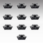 10pcs Nylon side skirt moulding clips Fit for Mazda 3 5 6 CX-7 CX-9 RX-8 cr