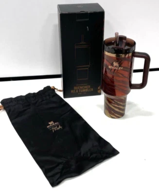 Vaso de estado de flujo Stanley X TYLA TYGER 40 oz edición limitada apagador H2.0 nuevo en caja Foto 1 de 4