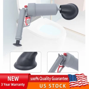 Air Drain Blaster Gun Pump High Pressure Plunger Toilet Sink Pipe Clog Remover - Picture 1 of 23
