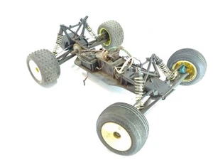 Vintage Losi 1/10 2wd Nitro Stadium Truck Roller Rolling Chassis Used Dirty - Picture 1 of 10