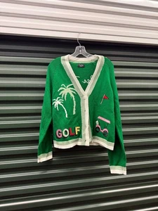 FATE Golf bestickte Strickjacke Pullover Medium - Bild 1 von 11