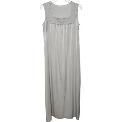 Vintage Gilead Nightgown Size Medium Baby Blue Nylon Lace Sleeveless Trad Wife - Image 1 of 4