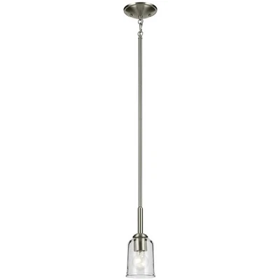 Kichler Lighting 43674NICLR Shailene Mini Pendant Brushed Nickel - Image 1 of 4