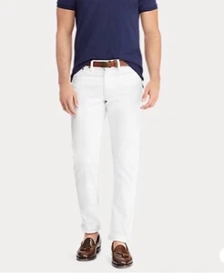 POLO RALPH LAUREN VARICK SCHMALE GERADE 5-POCKET WEISSE JEANS Herren 32 x 30 neu mit Etikett ** - Bild 1 von 19